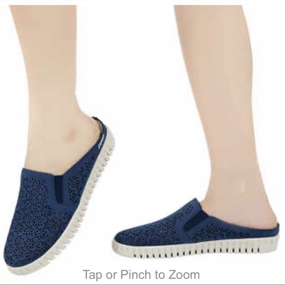 Jsport Ladies' Floral Mule, Navy Blue - Picture 7 of 7